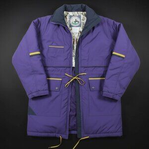 Vintage 80s/90s Purple Ski Jacket – Club Sache “Mountain Spirits”– Size M